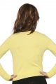 0101 Cropped Cardigan in Canary Yellow