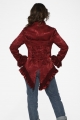 30111 Burgundy Brocade Tailed Jacket