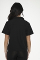 37100 Black White Poodle Top