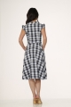 23281 Blue Plaid Swing Dress