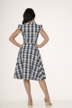 23281 Blue Plaid Swing Dress